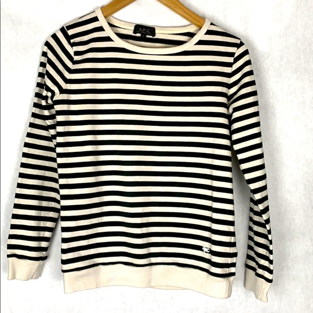 APC striped sweatshirt S
